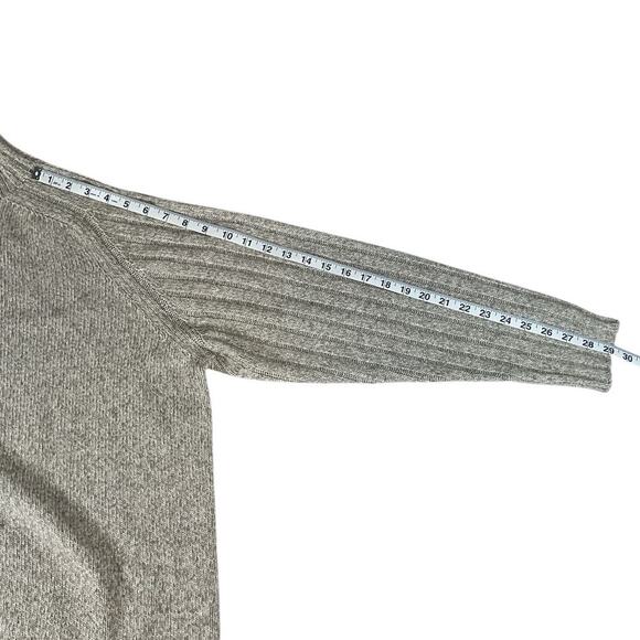 Point Of Italy Cashmere/ Wool Blend Mens High Neck Long Sleeve Light Gray Luxury - Picture 8 of 10